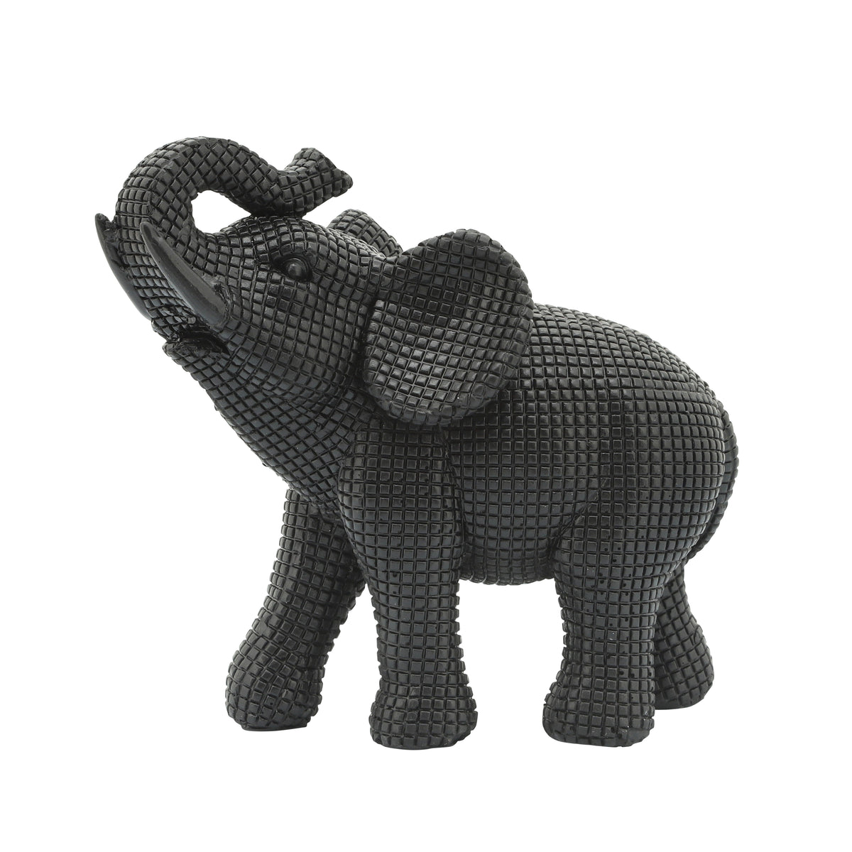 Prestonlake Black Resin Elephant Table Accent - 16285-02EC