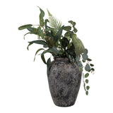 Ordway Distressed Black/Gray Small Terracotta Vase