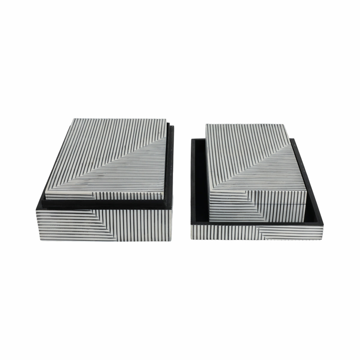 Hendonlake Black/White Boxes (Set of 3)