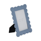 Farley Blue 4x6 Scallop Edge Photo Frame