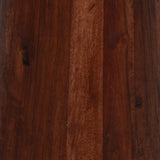 Delleker Brown Wood Pillar Shaped Side Table
