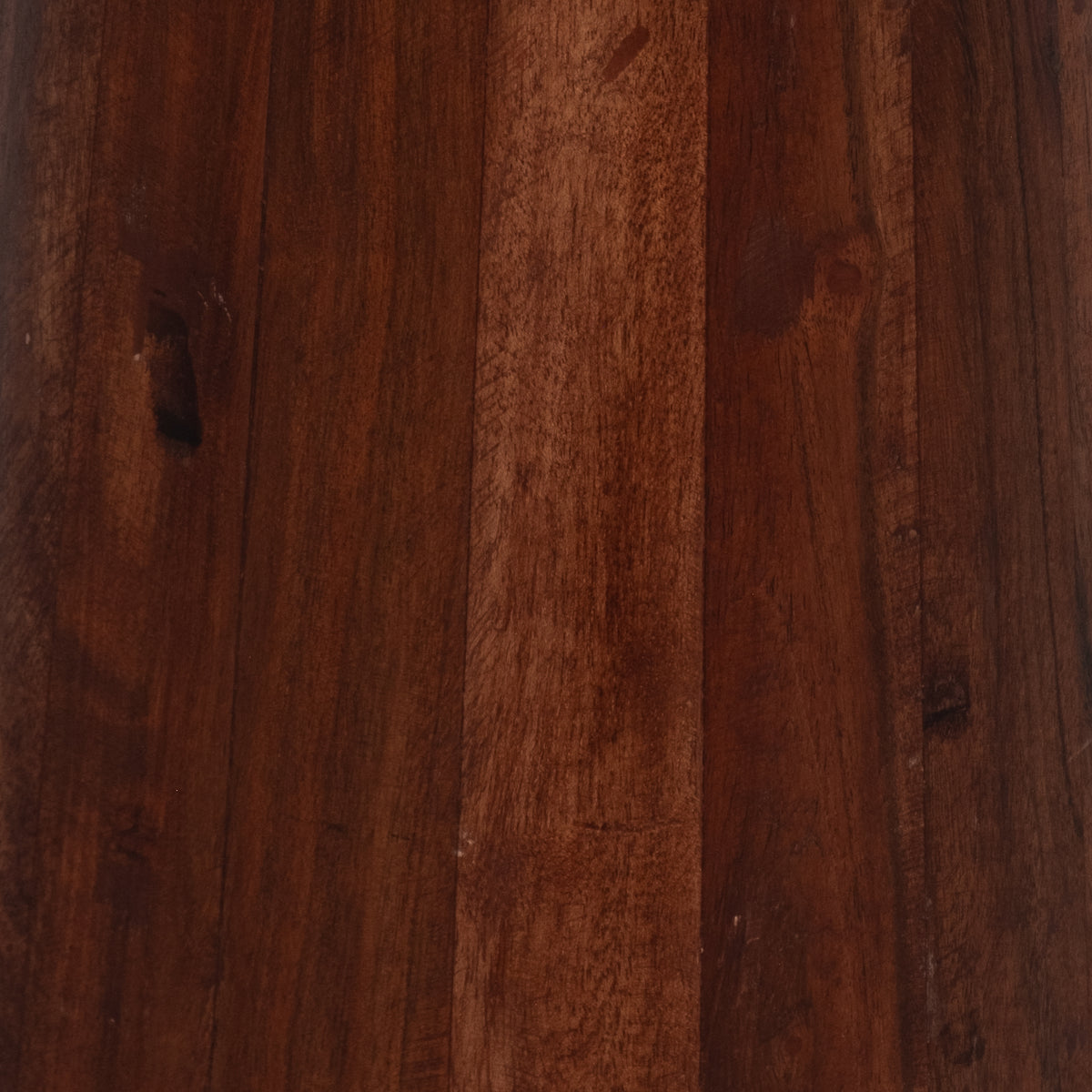 Delleker Brown Wood Pillar Shaped Side Table