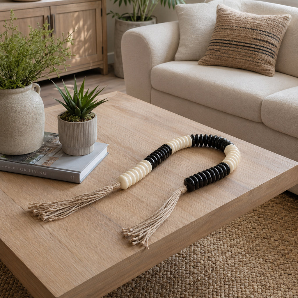 Hazenmill Ivory/Black Bead