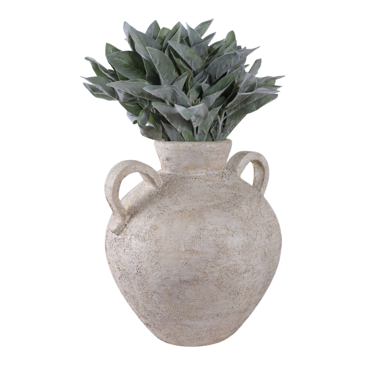 Burtonholm Ivory Terracotta Organic Jug with Handles