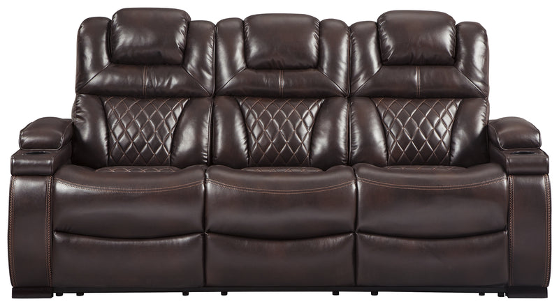 Warnerton Brown Power Reclining Sofa and Recliner - Ornate Home