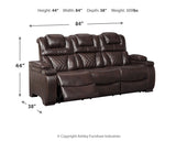 Warnerton Brown Power Reclining Sofa and Recliner - Ornate Home