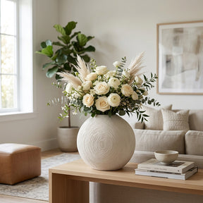 Erwinholm White/Ivory Large Vase