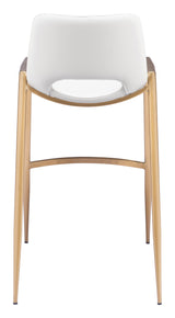 Desi White & Gold Barstool (Set of 2)