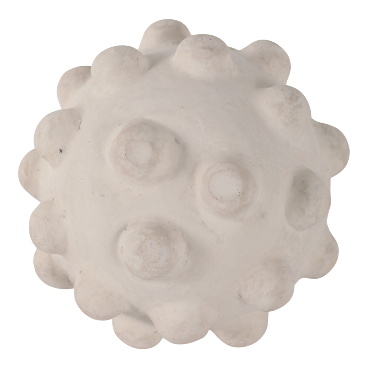 Kramm White Large Hobnail Paper Mache Bowl