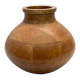 Darlingtonia Brown Round Mango Wood Vase
