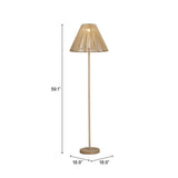 Lumika Beige Solar Floor Lamp