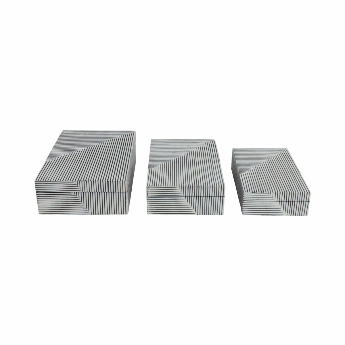 Hendonlake Black/White Boxes (Set of 3)