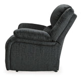 (Online Special Price) Draycoll Slate Manual Recliner - Ornate Home