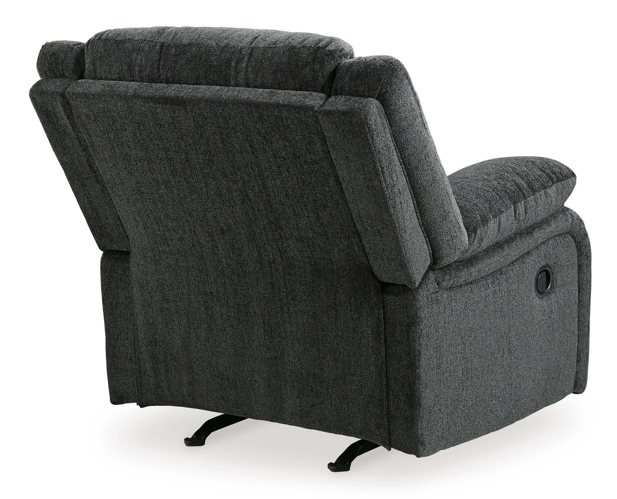 (Online Special Price) Draycoll Slate Manual Recliner - Ornate Home