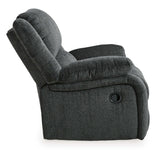 (Online Special Price) Draycoll Slate Manual Recliner - Ornate Home