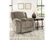 (Online Special Price) Draycoll Pewter Manual Recliner - Ornate Home