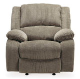 (Online Special Price) Draycoll Pewter Manual Recliner - Ornate Home