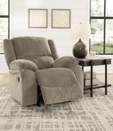 (Online Special Price) Draycoll Pewter Manual Recliner - Ornate Home