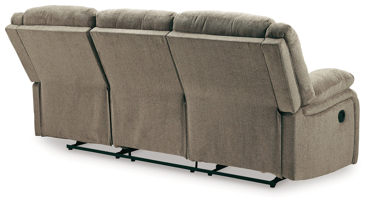 (Online Special Price) Draycoll Pewter Manual Reclining Sofa - Ornate Home