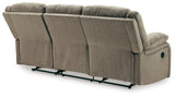 (Online Special Price) Draycoll Pewter Manual Reclining Sofa - Ornate Home