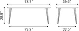 Perpignan Brown Dining Table