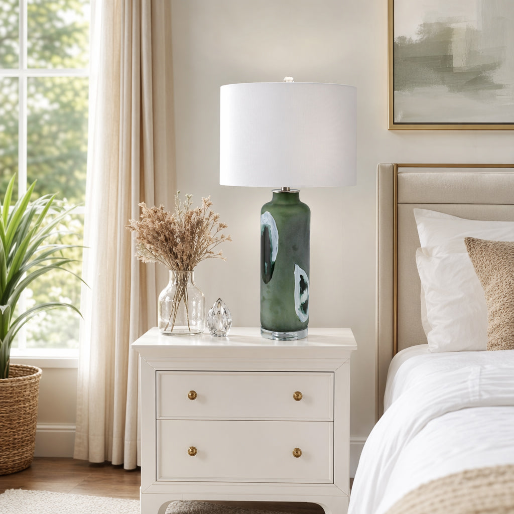 Barro Green Artful Glass Table Lamp