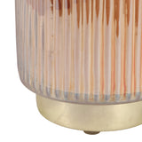 Hoperun Amber/Gold Vanilla Glass Candle on Base