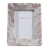 Farmington Tan Curved Edge Marble Frame