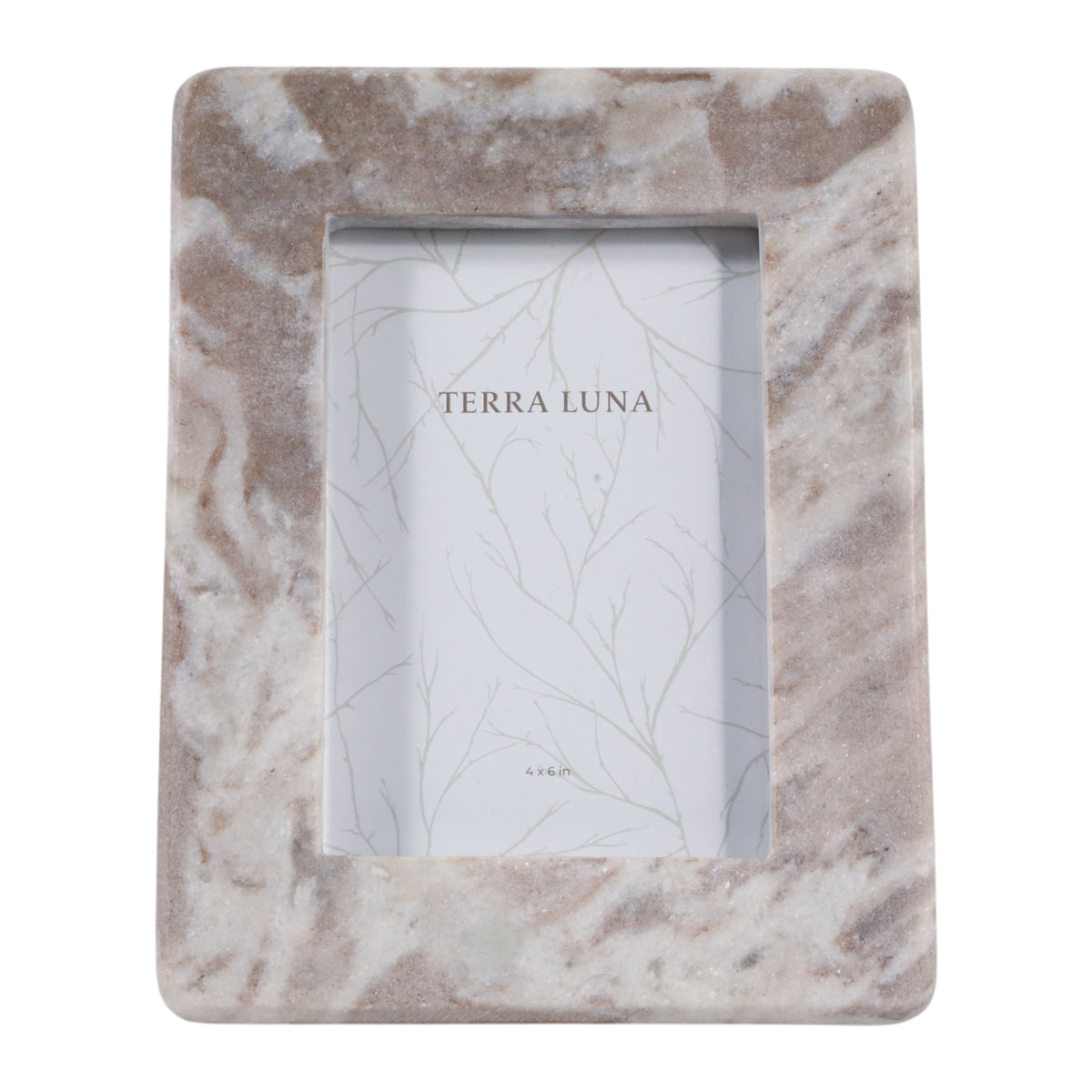 Farmington Tan Curved Edge Marble Frame