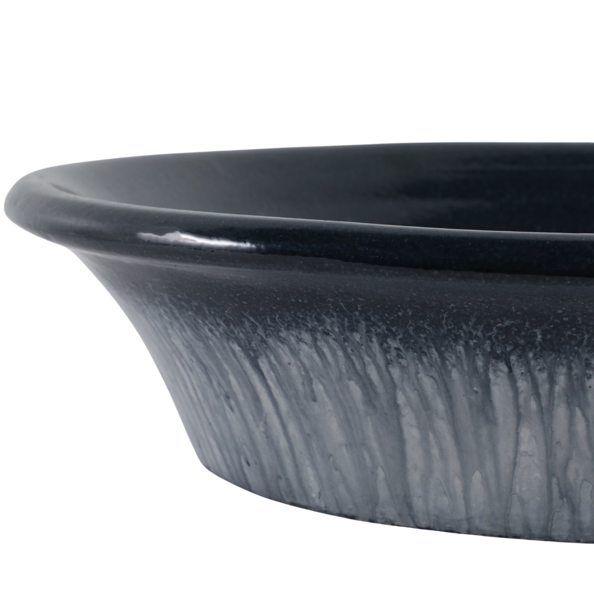 Fairhaven Blue Reactive Finish Tapered Bowl