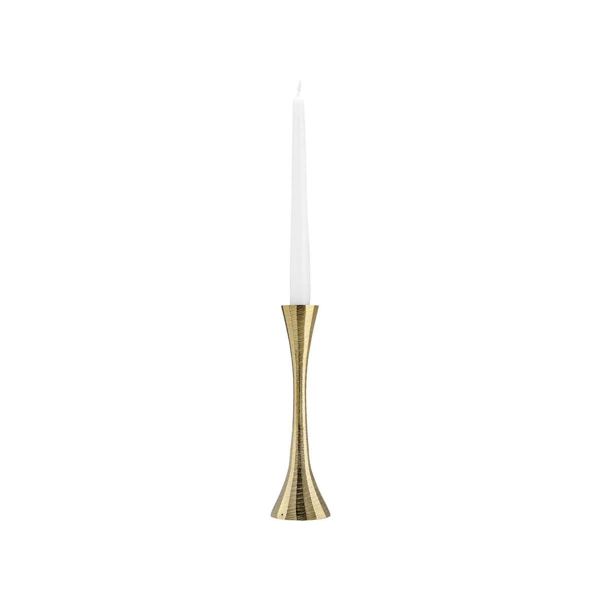 Jimgrey Brass/Brown Small Metal Taper Candle Holder