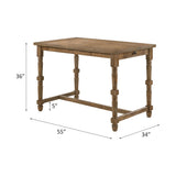 Farsiris Weathered Oak Counter Height Table