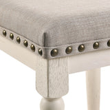 Tasnim Tan/Antique White Counter Height Stool (Set of 2)