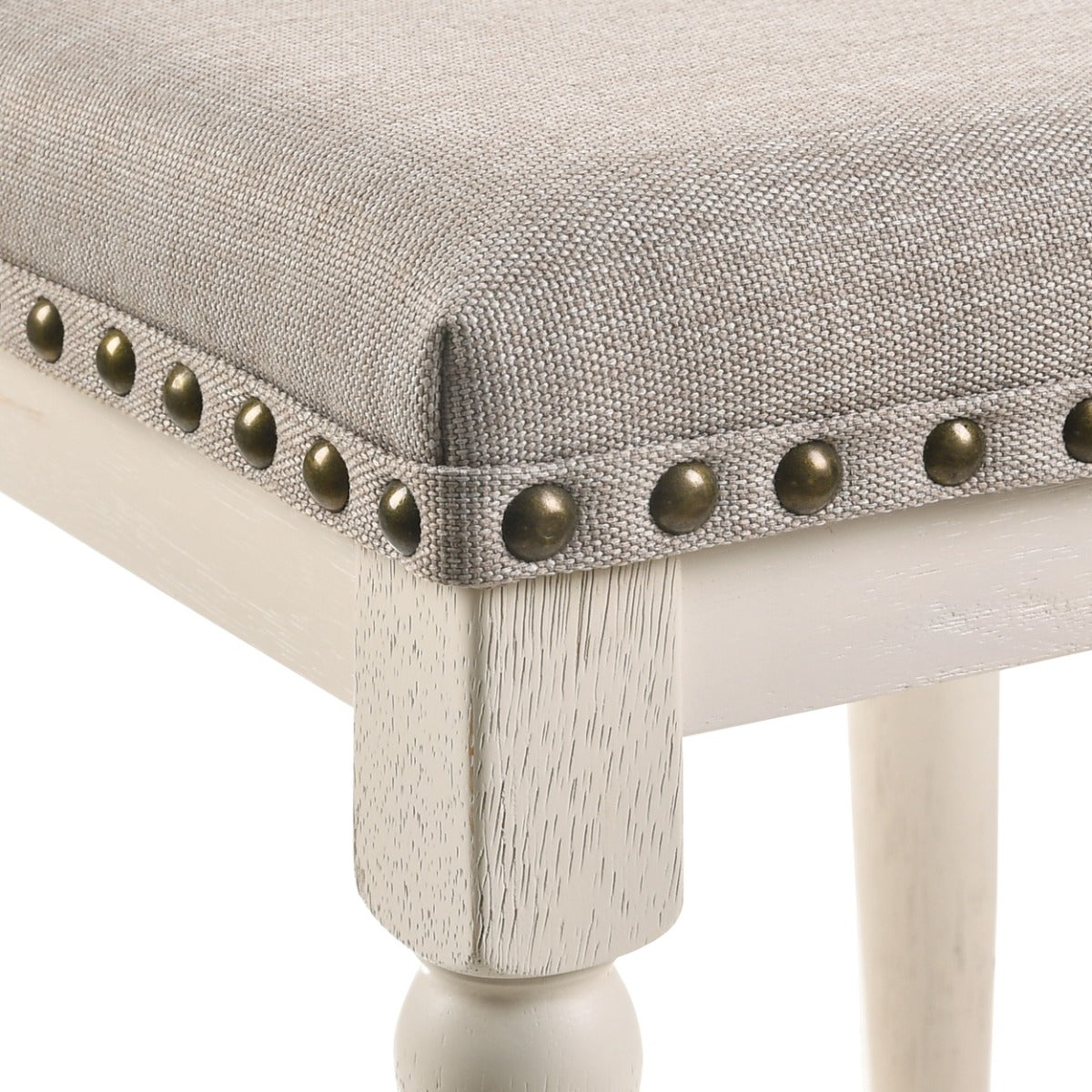 Tasnim Tan/Antique White Counter Height Stool (Set of 2)