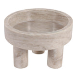 Broganmoor Beige Marble Bowl on 3 Feet