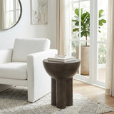 Upland Dark Gray Concrete Contemporary End Table