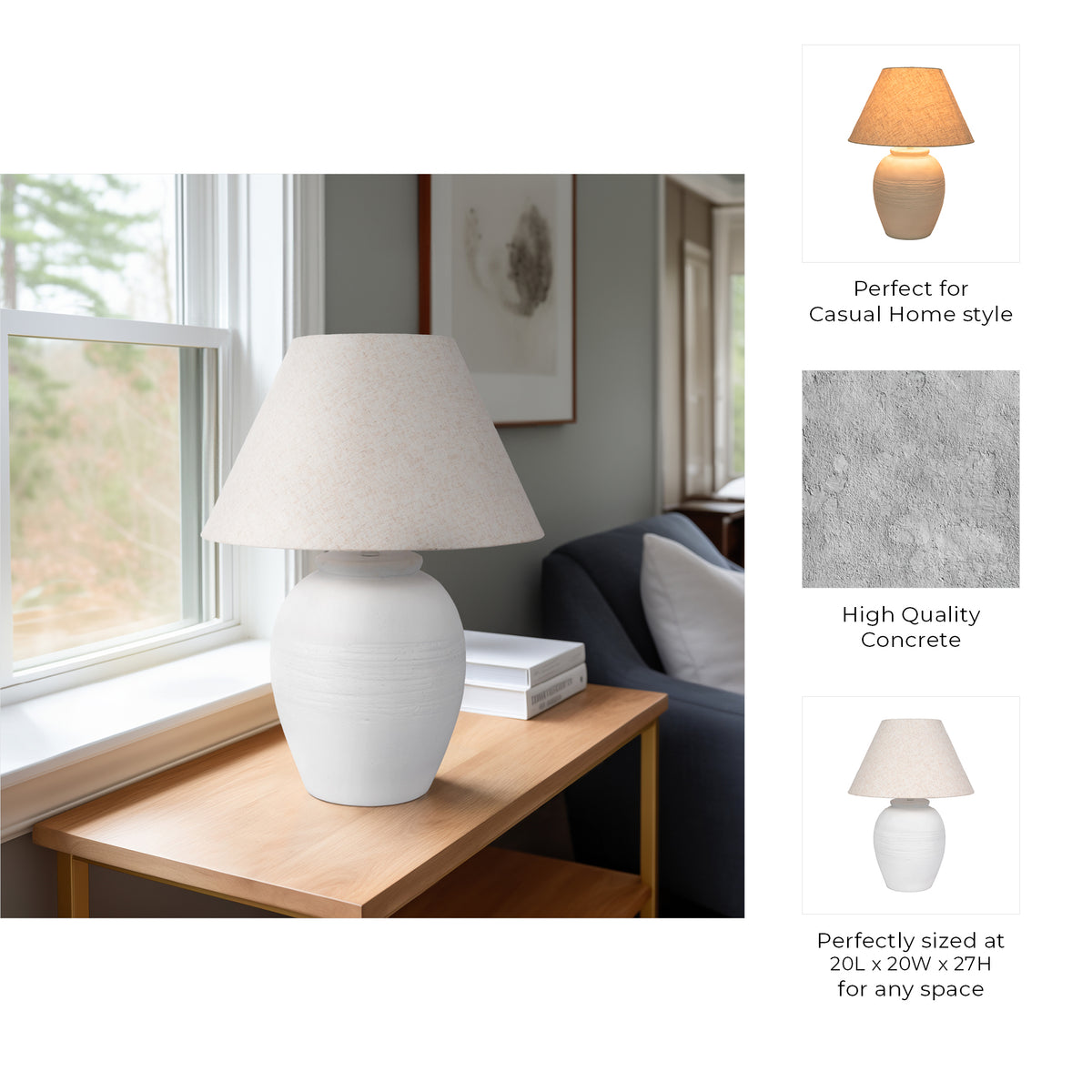 Darrenway White Lamp