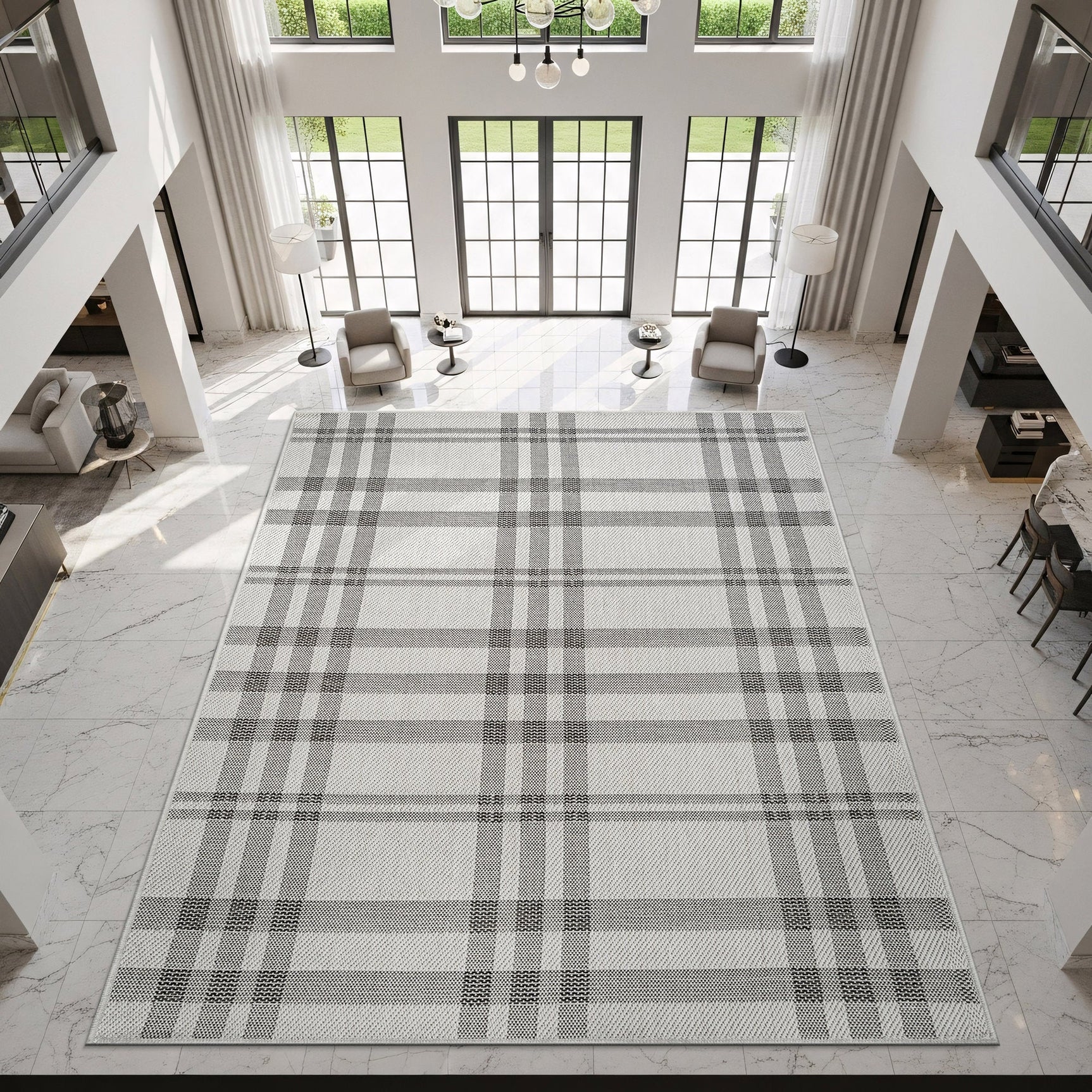 Fiora Bone 7 Jute-Look Rug | Indoor/Outdoor Elegance