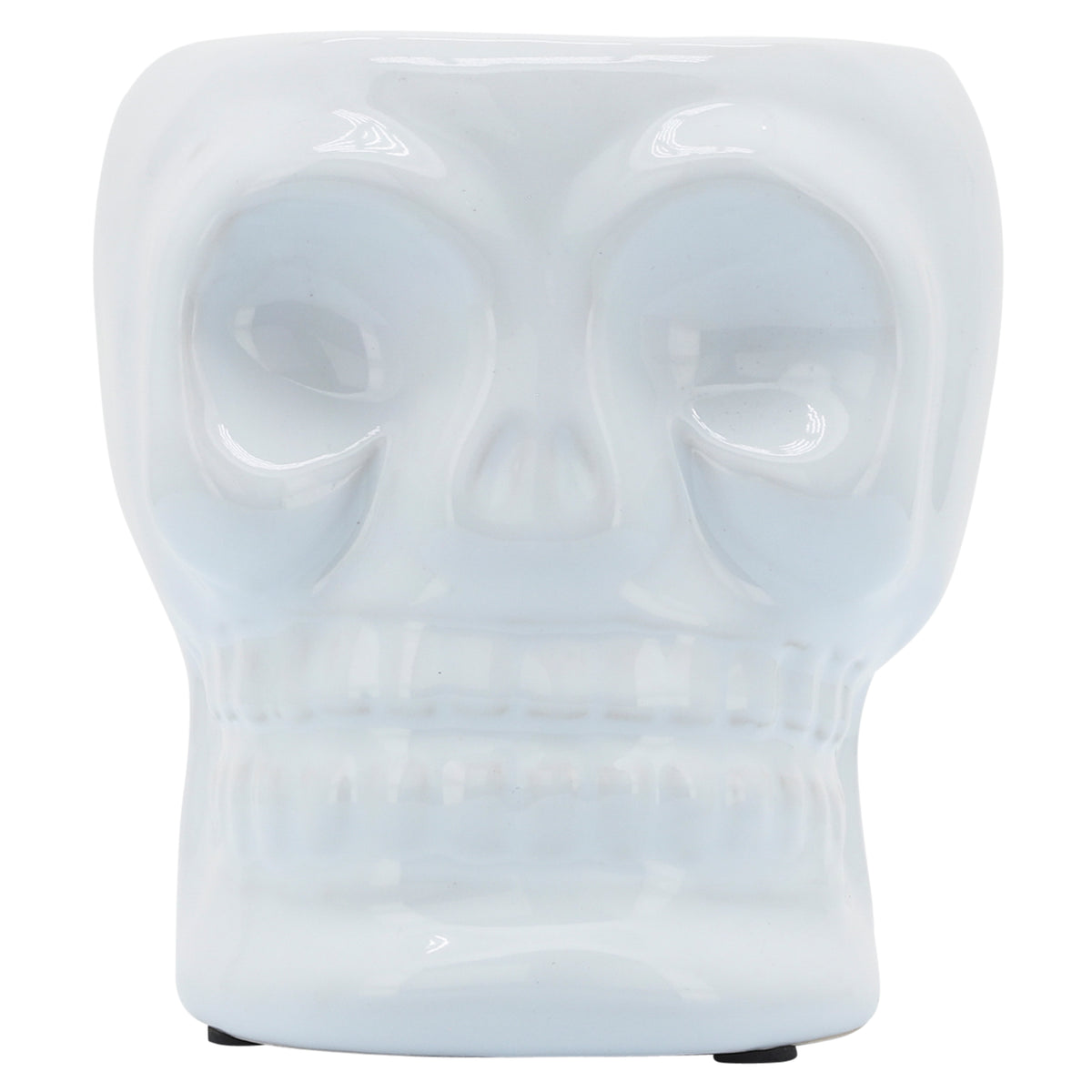 Kathryn White Small Ceramic Skull Vase