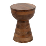 Cedar Grove Brown Polished Mango Wood Accent Table