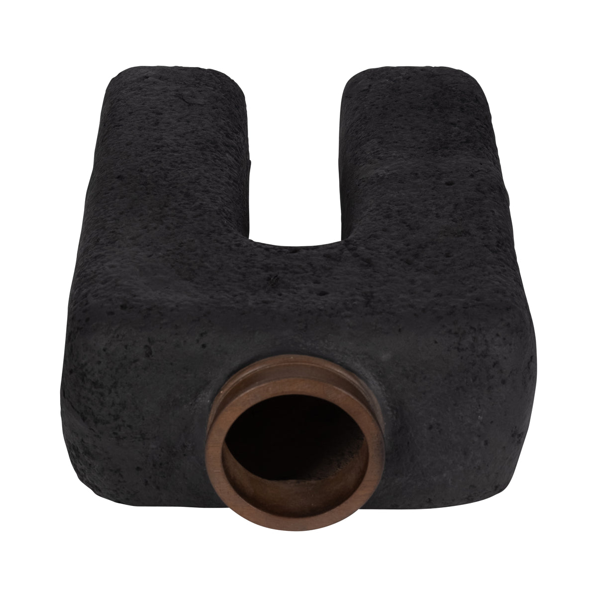 Emmaton Black Small Ecomix Abstract Vase