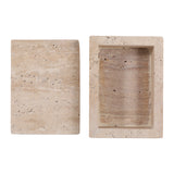 Tuckergrove Tan Travertine Box