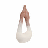 Talus Multicolor Curvy Open Cut-Out Terracotta Vase