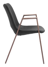 Desi Black & Walnut Dining Chair (Set of 2)