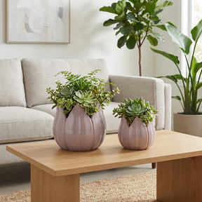 Gentrywind Purple Planters (Set of 2)