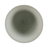 Vale Sage/Ivory Large Glass Vase on Marble Base