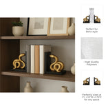 Pageholm Black/Gold Bookends (Set of 2)