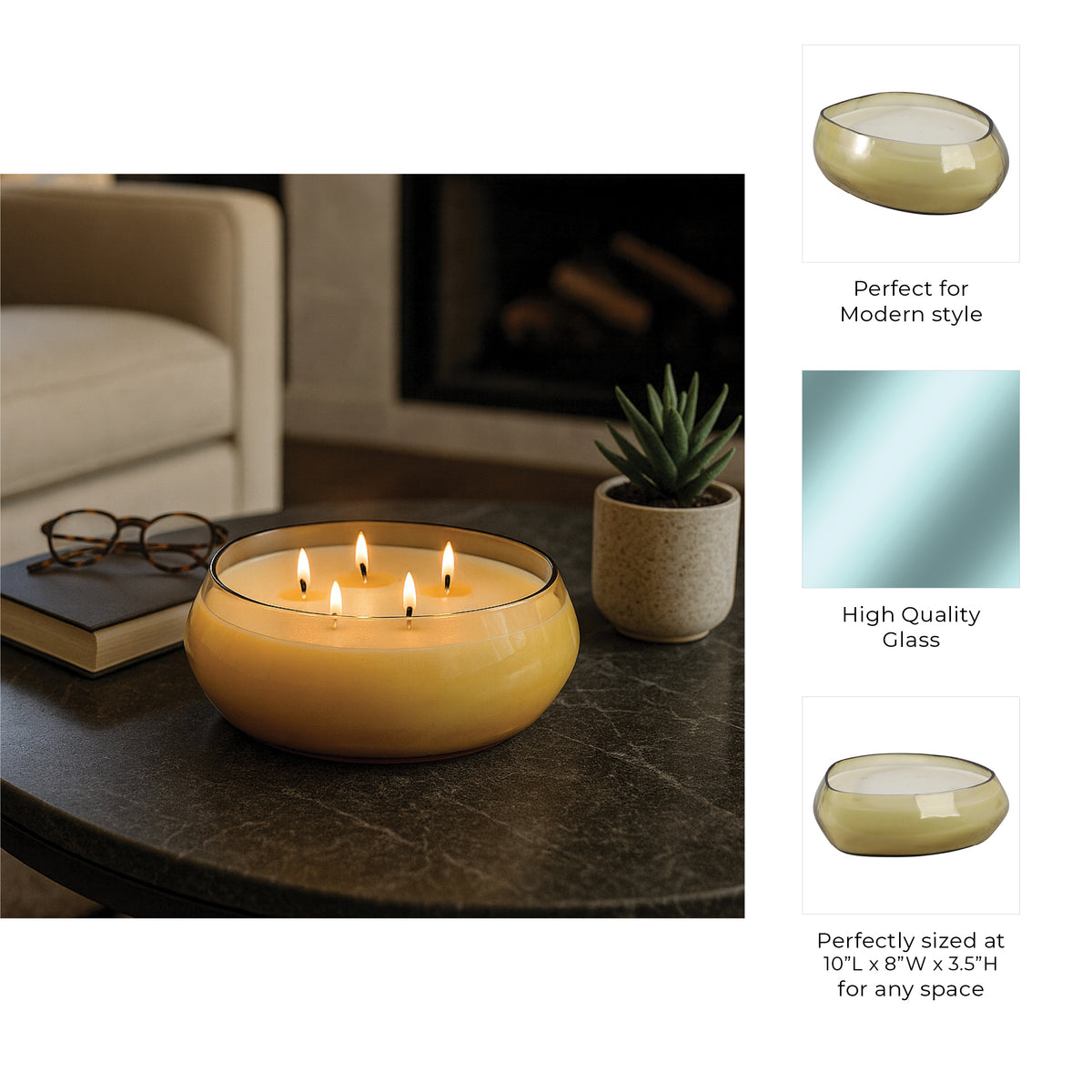 Bromela Amber Midnight Amber Scented Candle