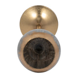 Tonyville Gray/Gold Small Glass Tealight Holder
