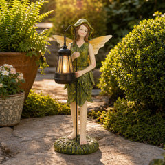 Rancho Vista Multicolor Fairy Holding Solar Lamp